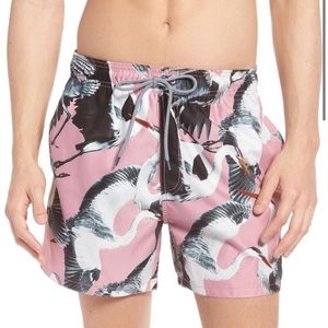 Ted Baker London Wingman Bird Print Swim Shorts Size 5